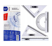 Komplet geometryczny z linijką 20cm PRATEL 2004 PR/MK106-00 MemoBe
