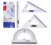 Komplet geometryczny duży z linijką 30cm MK107-00 MEMOBE