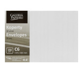 Koperta C6 Pearl diamentowa biel K 150g. (10szt.) 280239 Galeria Papieru