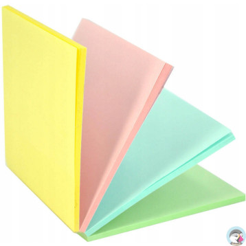 Bloczek STICKN MAGIC PAD 76x76mm pastel mix kolorów 21574