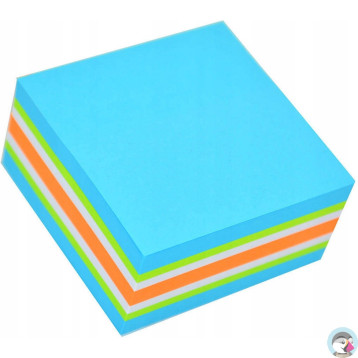 Bloczek STICKN 51x51mm niebieski-mix neon i pastel 21535