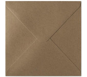 Koperta 160x160mm KRAFT ciemny beż K 120g. (10szt.) 280322 Galeria Papieru