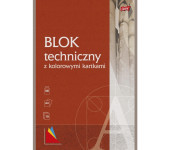 Blok techniczny szkolny A4 kolorowy 10 kartek 160g UNIPAP