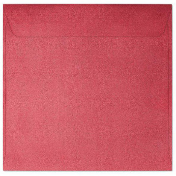 Koperta 145x145mm PEARL czerwona P 120g. (10szt.) 280717 Galeria Papieru