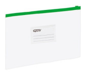 Koperta foliowa A4 na suwak EC009B zielona 120-1465 GRAND