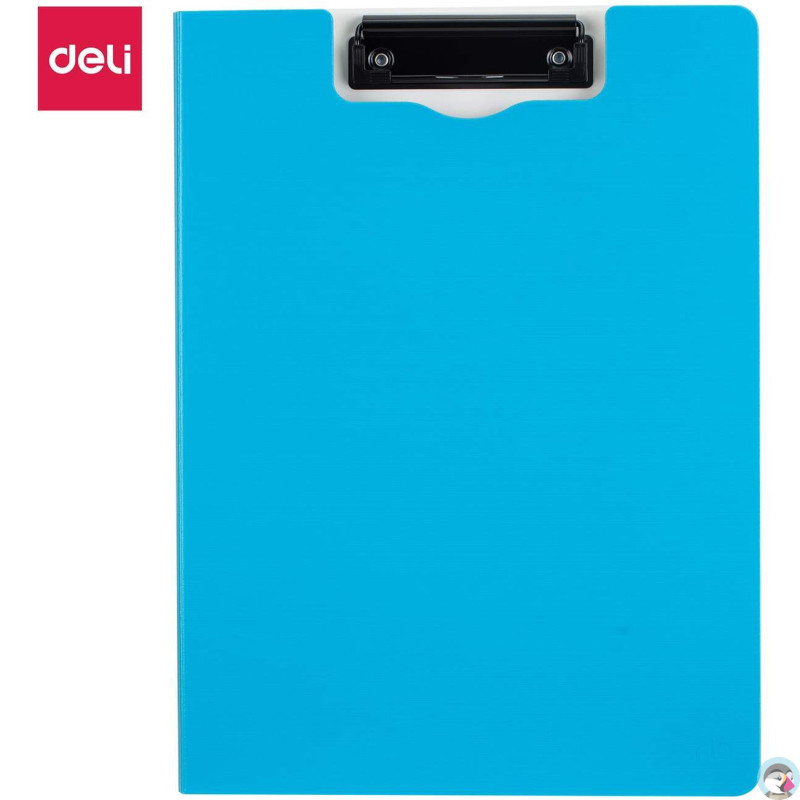 Deska z klipem pionowa A4 zamykana PP RIO niebieska EF75002 BLUE DELI