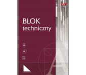 Blok techniczny szkolny A4 biały 10 kartek 190g UNIPAP