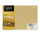 Koperta C6 Pearl złoty 120g (10szt.) 280215 Galeria Papieru