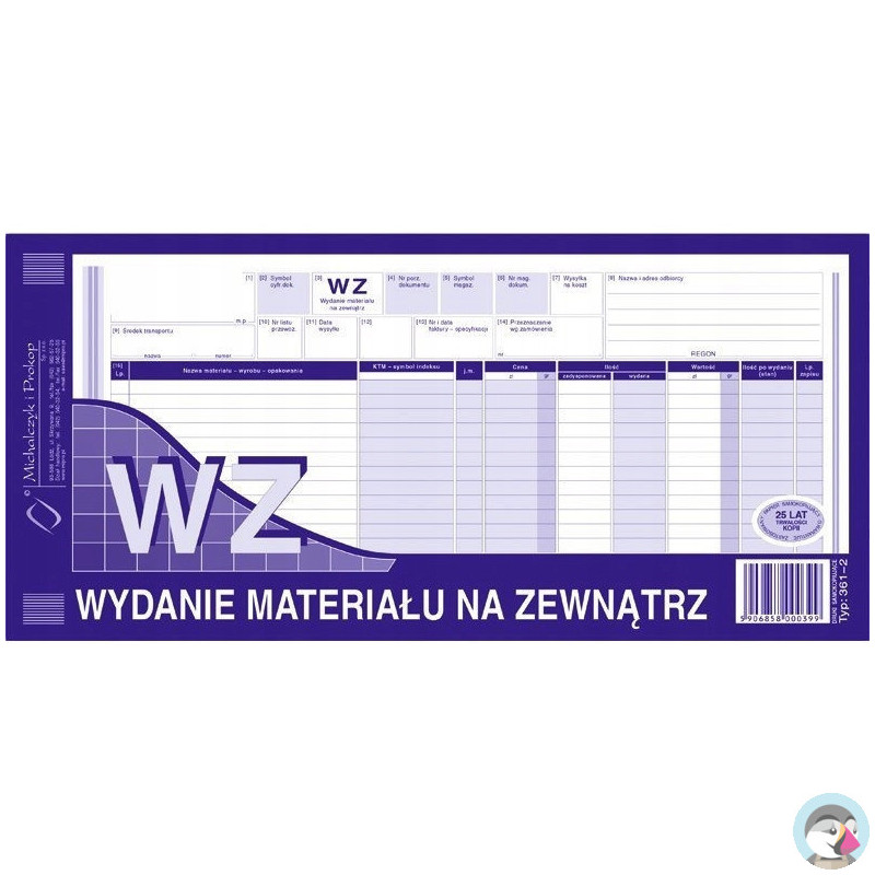 361-2 WZ wydanie materiałów na zewnątrz 1/3A3 80 kartek MICHALCZYK