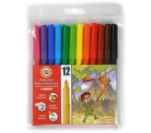 Flamastry szkolne 12 kolorów w etui 7710/2AB KOH-I-NOOR