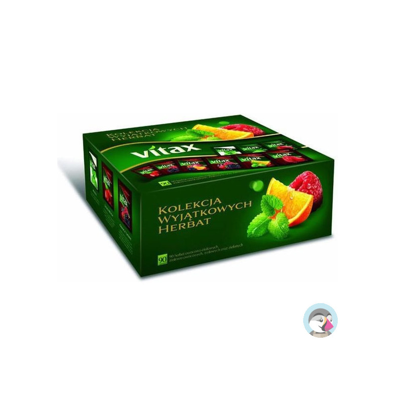 Herbata VITAX KOLEKCJA Przyjemności MIX (90kopert) 9 smaków