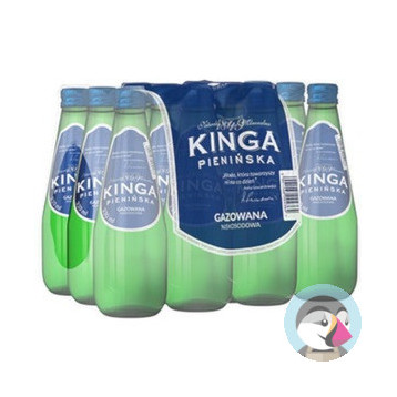 Woda mineralna KINGA PIENIŃSKA 0,3l (12szt) gazowana butelka szkło
