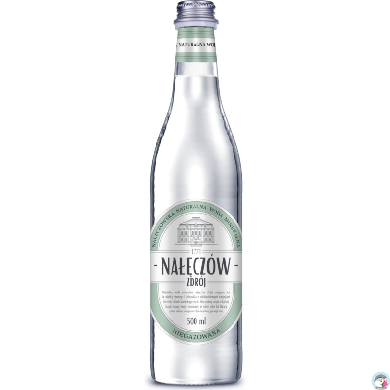 Woda mineralna NAŁĘCZÓW ZDRÓJ 0.5L (12 sztuk) niegazowana w szkle bez kaucji