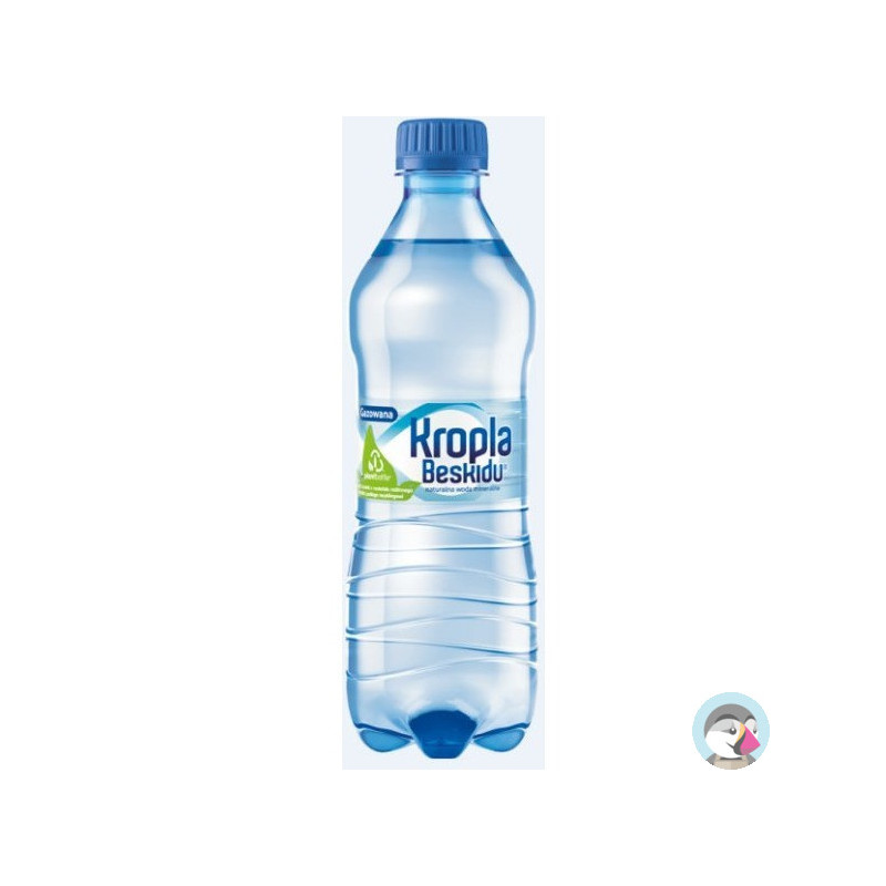 Woda KROPLA BESKIDU 0.5L (12szt) gazowana butelka PET z kaucją
