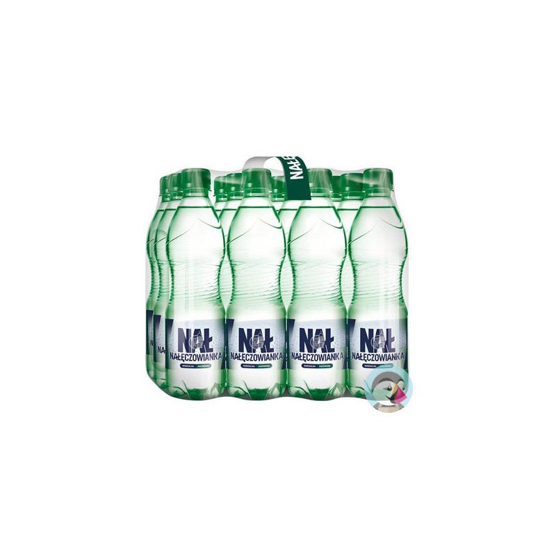 Woda mineralna NAŁĘCZOWIANKA 0.5L (12szt) mocniejszy gaz z kaucją