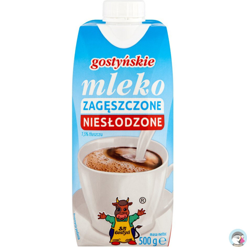 Mleko GOSTYŃ zagęszczone niesłodzone 500g