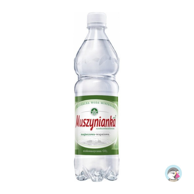 Woda MUSZYNIANKA 0.6L (8szt) niskogazowana z kaucją
