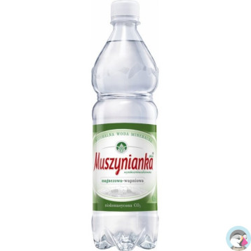 Woda MUSZYNIANKA 0.6L (8szt) niskogazowana z kaucją