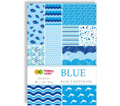 Blok z motywami A4 15k BLUE 30 motywów HA3808 2030-B HAPPY COLOR