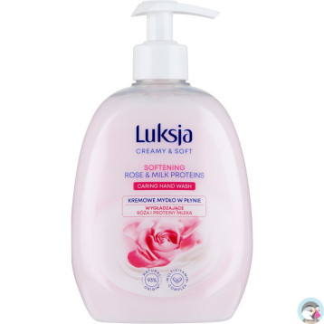 Mydło w płynie z dozownikiem LUKSJA 500ml. RÓŻA