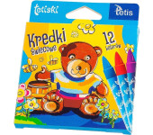 Kredki TETISKI świecowe 12kol KT015-AB TETIS