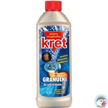 Granulki do udrażniania rur KRET 560g