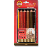 Kredki MONDELUZ 3722/BR 12 szt. LINIA BRĄZY op. metalowe KOH-I-NOOR