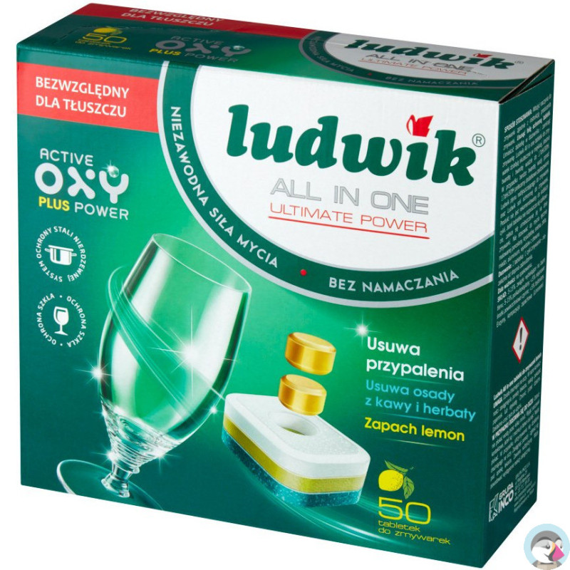 Tabletki do zmywarki LUDWIK (50tabletek) LEMON ALL IN ONE 211648