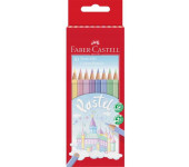 Kredki ZAMEK 10 kolorów pastelowe 111211 FABER-CASTELL