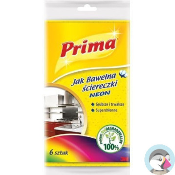 Ściereczki PRIMA Neon jak bawełna 6 szt. XA004806056/XA004806577