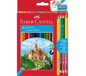 Kredki ZAMEK 36kol. dwustronne +3 kredki dwustronne +ołówek+temperówka 110336 FABER CASTELL