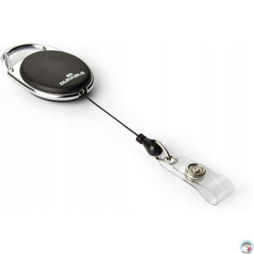 Mechanizm ściągający JOJO STYLE (10szt) czarny długość 80cm 832401 metalowe zapięcie DURABLE