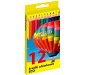 Kredki ołówkowe FRIENDS ECO 12 kolorów 170-2302