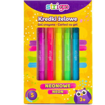 Kredki żelowe neonowe STRIGO SSC119 Kredki żelowe neonowe STRIGO SSC119