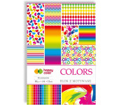 Blok z motywami A4 15k COLORS 27 motywów HA 3808 2030-C HAPPY COLOR