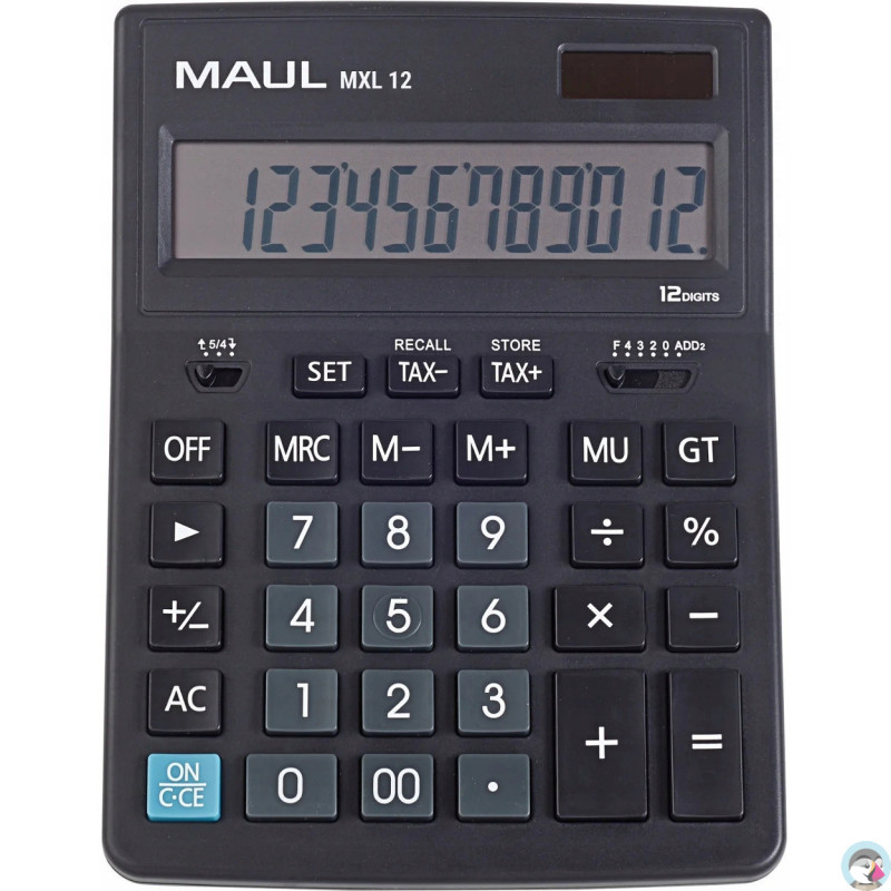 Kalkulator biurkowy BUSINESS MXL12 12-pozycyjny oblicznie podatku czarny 72670/90 ML MAUL