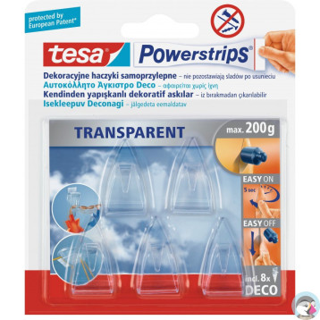 Haczyki samoprzylepne POWERSTRIPS Deco (5szt.) blister 58900-00017 TESA