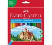 Kredki ZAMEK 24 kolory opakowanie kartonowe 120124 FC FABER-CASTELL
