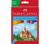 Kredki ZAMEK 36 kolorów opakowanie kartonowe 120136 FC FABER-CASTEL