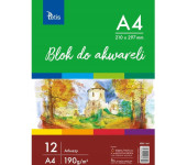 Blok do akwareli A4 12k 190g KB011-A4 TETIS