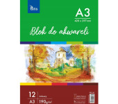 Blok do akwareli A3 12k 190g KB011-A3 TETIS