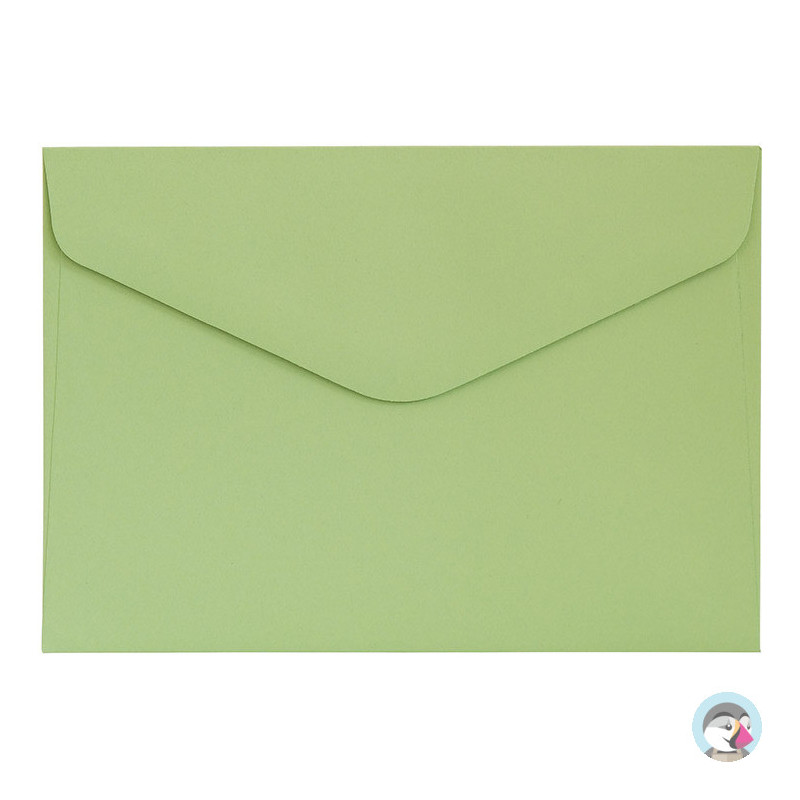 Koperta C6 gładki jasnozielony satynowany 130g. (10szt.) 280233 Galeria Papieru