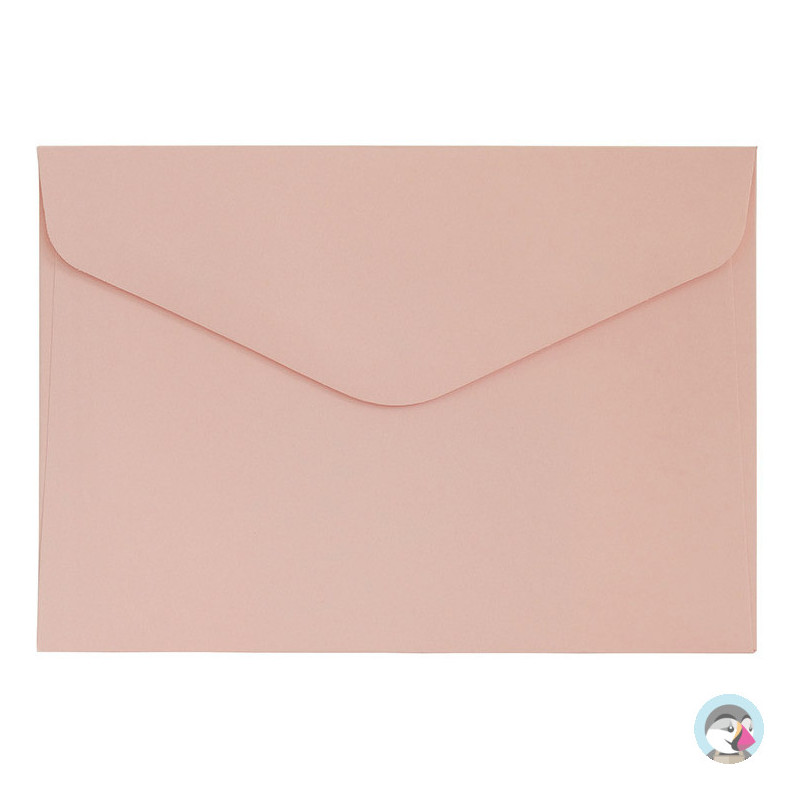 Koperta C6 gładki pudrowy róż satynowany 130g. (10szt.) 280235 Galeria Papieru