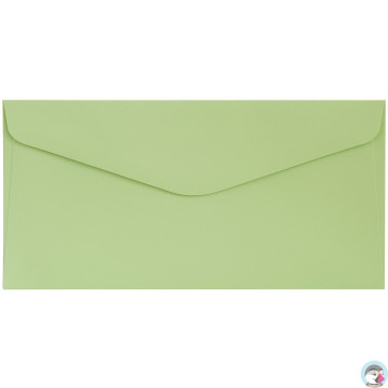 Koperta DL gładki jasnozielony satynowany 120g. (10szt.) 280133 Galeria Papieru