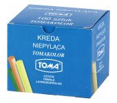Kreda szkolna kolor 100szt. 80201 TOMA
