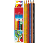 Kredki GRIP 2001 6 kolorów opak. kartonowe 112406 FABER-CASTELL
