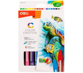 Pastele olejne COLOR EMOTION 18 kolorów EC20110 DELI