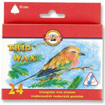 Kredki TRIO WAX JUMBO 24 kol. 10mm 8274/2 KOH-I-NOOR Kredki TRIO WAX JUMBO 24 kol. 10mm 8274/2 KOH-I-NOOR