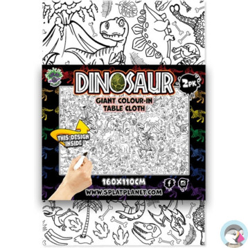 Obrus do kolorowania 160x110cm DINOZAURY (2szt.) Panta Plast