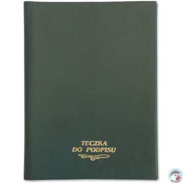 Teczka do podpisu 20k zielona 920-030 WARTA